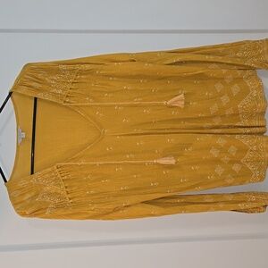 Lucky Brand Boho Long-Sleeve Tunic - Large